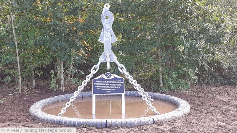 Alveley Mining Heritage Group Cage Detaching Hook Memorial Sculpture